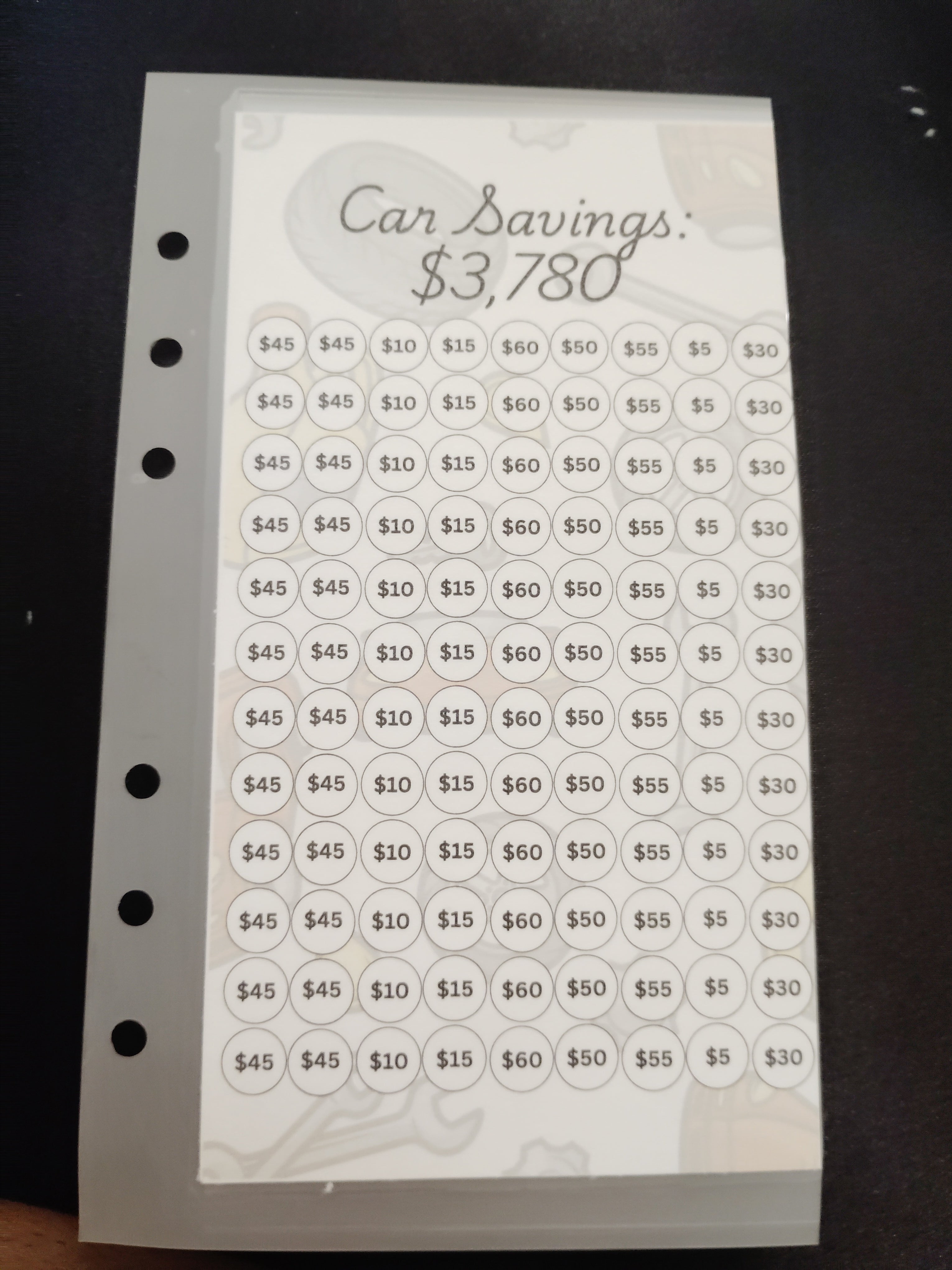 Car Saving Tracker